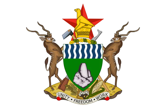 The coat of arms of Zimbabwe